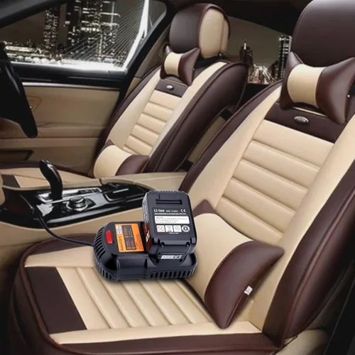 Vista 2 de DCB119 Cargador de batería de coche compatible con De-Walt 12V, 20V y 60V MAX batería de iones de litio DCB203 DCB201 DCB204 DCB206 DCB606 DCB609