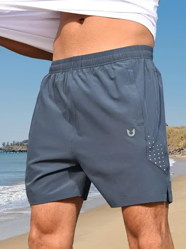 Vista 2 de NORTHYARD Pantalones cortos de gimnasio para correr con entrepierna de 5 pulgadas para hombre, pantalones cortos deportivos de secado rápido