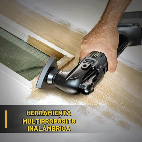 Vista 5 de Cerycose Herramienta oscilante inalámbrica compatible con batería Dewalt de 20 V, 21000 OPM Max sin escobillas con mango auxiliar, multiherramienta