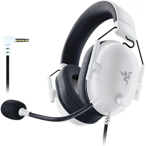 Vista 18 de Razer BlackShark V2 X PlayStation Gaming Headset: 50mm Drivers - Cardioid Mic - Lightweight - Comfortable, Noise Isolating Earcups - for PS5, Xbox