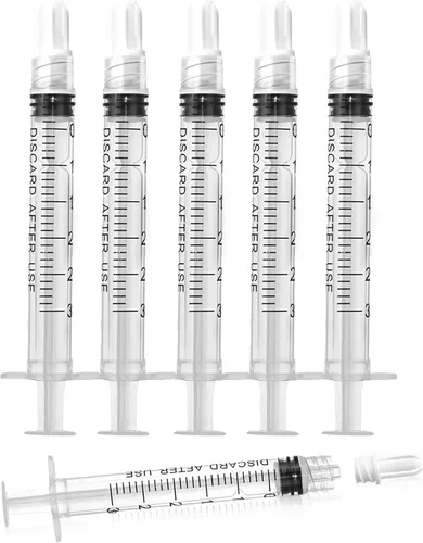 Vista 13 de Jeringa Luer Lock de 1ml sin aguja - Jeringas de plástico de 1cc, estériles, selladas individualmente, paquete de 10