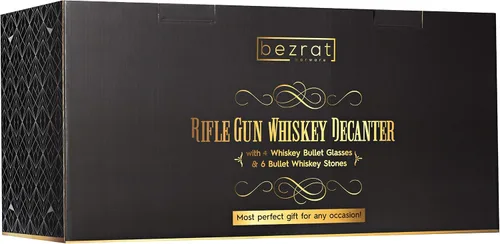 Vista 8 de Juego de decantador de whisky + 4 vasos de whisky en madera rica, bandeja de base de caoba clásica con piedras escalofriantes, dispensador de whisky