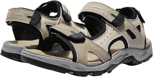 Vista 6 de CAMEL CROWN Cómodas sandalias de senderismo para mujer, sandalias deportivas impermeables para caminar, playa, agua con soporte de arco