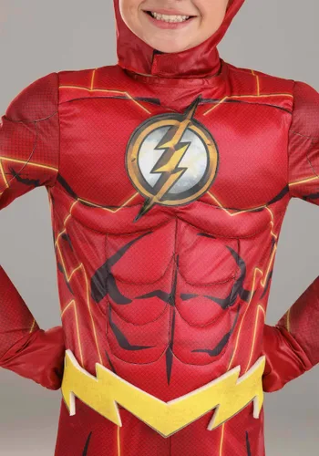 Vista 5 de Disfraz Deluxe Flash de DC Comics para Niños Multicolor