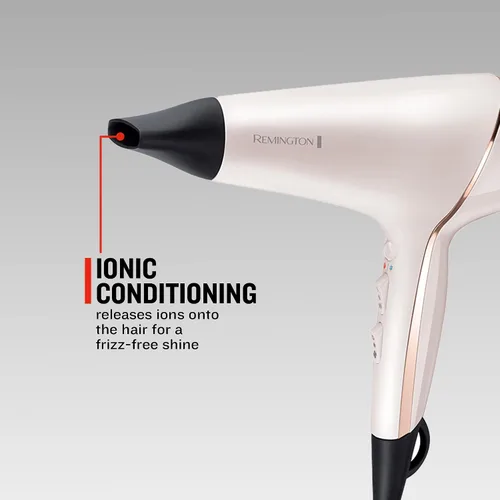 Vista 4 de Secadora de cabello Remington Pro Series AC9140P T, Studio Thermaluxe, con cable que no se enreda, más concentrador y clips de seccionamiento