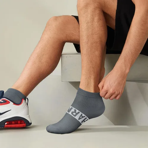 Vista 2 de CHARMKING Calcetines de compresión para mujeres y hombres, 6 pares de calcetines atléticos de tobillo de 15-20 mmHg, ideales para entrenamiento