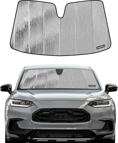 Vista 8 de Pigenius Parasol para parabrisas Honda HR-V 2016-2022, acabado plateado metálico