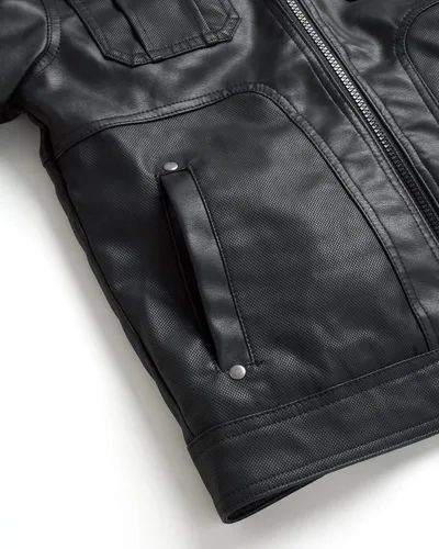 Vista 4 de URBAN REPUBLIC Chaqueta de piel sintética con capucha de forro polar para niños