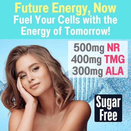 Vista 4 de Gomitas sin azúcar de 1500 mg NAD+ NAD + Plus NR TMG ALA Trans-Resveratrol Fisetina Suplementos Nicotinamida ribósido trimetilglicina ácido alfa