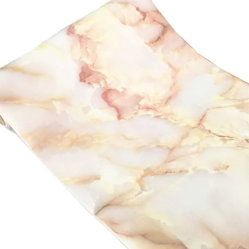 Vista 7 de UPREDO Papel adhesivo de mármol brillante Emperor Jade Backsplash Papel adhesivo de granito para encimeras de película de vinilo impermeable a