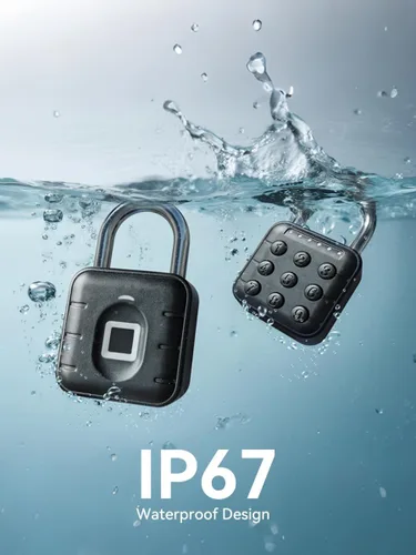 Vista 6 de NexusLab Cerradura de combinación para casillero, cerradura de casillero y cerradura de gimnasio con aplicación TUYA: clasificación IP67, aleación