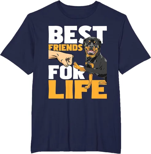 Vista 69 de Best Friends for Life - Rottweiler Animal Dog Lover Breeder T-Shirt
