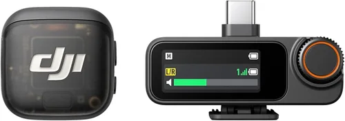 Vista 7 de DJI Receptor de micrófono 3, mini micrófono inalámbrico para iPhone/cámara/Android, ligero e intuitivo, micrófono de solapa, flotador de 32 bits