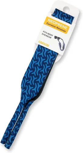 Vista 4 de Carson Correa de retención de gafas de neopreno para gafas de sol y gafas, azul cobalto (ER-70BLU)