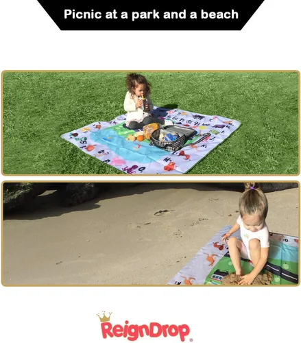 Vista 8 de ReignDrop – Tapete grande de 54 pulgadas (137.16 pulgadas) para poner bajo silla alta para bebé, alfombra de juego, arena o cajón para mascotas