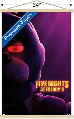 Vista 3 de Trends International Five Nights at Freddy's Movie - Póster de pared Bonnie de una hoja, 22.37 x 34.00 pulgadas, paquete de impresión premium