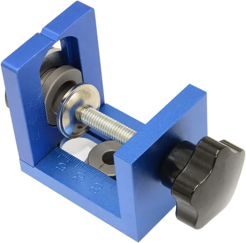 Vista 6 de Evwoge - Kit de herramientas de localización de perforación para carpintería de aleación de aluminio, agujero de bolsillo, sistema de taladro