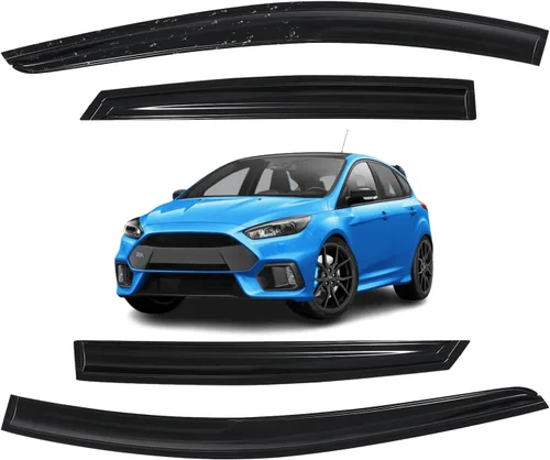 Vista 57 de Viseras para ventanas para Mazda 3 Sedán 4 puertas 2004 2005 2006 2007 2008 2009 estilo JDM Mugen, deflector de viento, protector solar y de lluvia