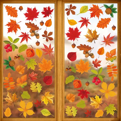 Vista 23 de Decoraciones patrióticas para ventanas del 4 de julio, 9 hojas de calcomanías de ventana de bandera estadounidense para ventanas de vidrio