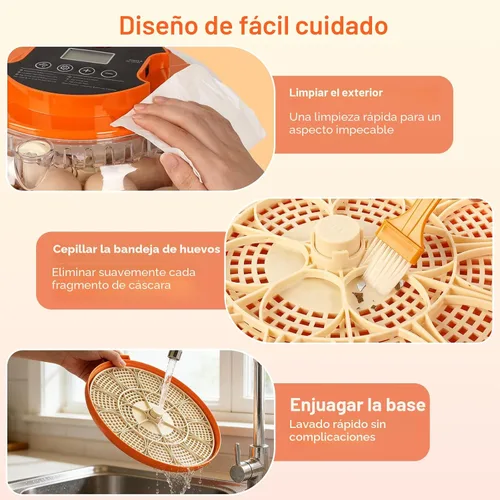Vista 8 de 18 incubadoras de huevos para incubar huevos, incubadora automática de giro de huevos y control de humedad para eclosionar pollo, pato, codorniz