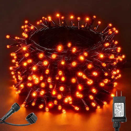 Vista 14 de BlcTec Luces de Navidad blancas cálidas, 300 luces LED de 108 pies para árbol de Navidad con 8 modos, impermeables, con certificación UL