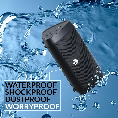 Vista 4 de Tech-Life Mini altavoz Bluetooth inalámbrico portátil pequeño con alto volumen para actividades al aire libre - Altavoz Bluetooth impermeable