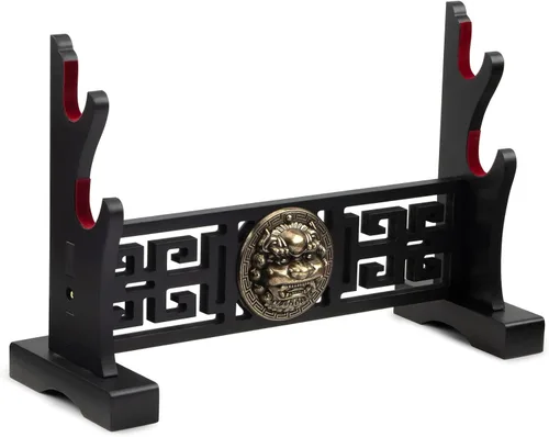 Vista 8 de Kylin - Soporte acolchado de 1 nivel para espada, soporte de exhibición para Tanto Rapier, sable de luz, samurái, cosplay, hoja Tanjirou, Demon