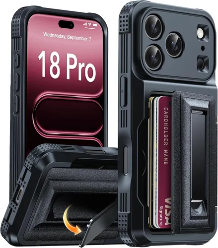 Vista 45 de Oterkin Funda tipo cartera para Google Pixel 11/11 Pro 4-5 tarjetero Negro