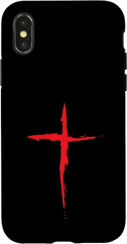 Vista 5 de Funda con Crucifijo de Símbolo Religioso de la Cruz Roja Sangre para iPhone 16