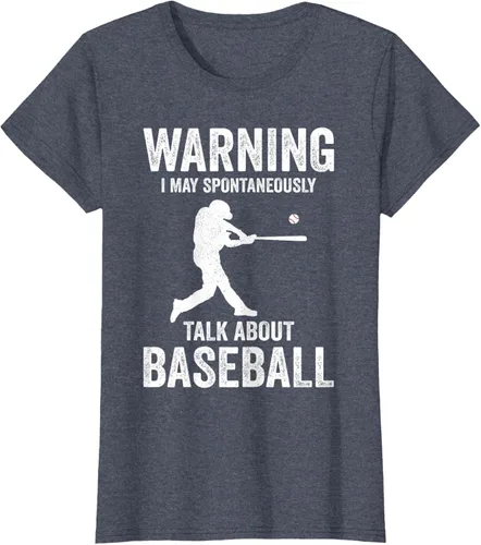 Vista 9 de Warning I May Talk About Baseball Player - Camiseta divertida de béisbol