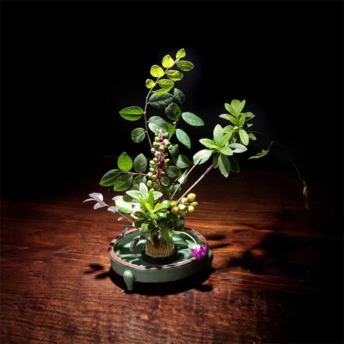 Vista 6 de Paquete de 2 ranas florales Kenzan redondas para arreglos florales de 2.4 pulgadas (dorado)