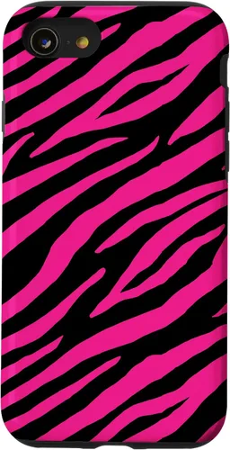 Vista 18 de Pink Black Zebra Stripes Pattern Design Women Girls Case for iPhone 17