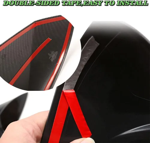 Vista 6 de Estilo de Coche ABS Puerta Cuerno de Buey Espejo Retrovisor Carcasa Cubierta Tapas Moldura Accesorios de Decoración Exterior Para Toyota Corolla