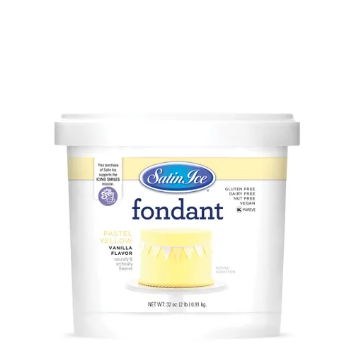 Vista 20 de Satin Ice - Fondant de café moca y menta Blanco