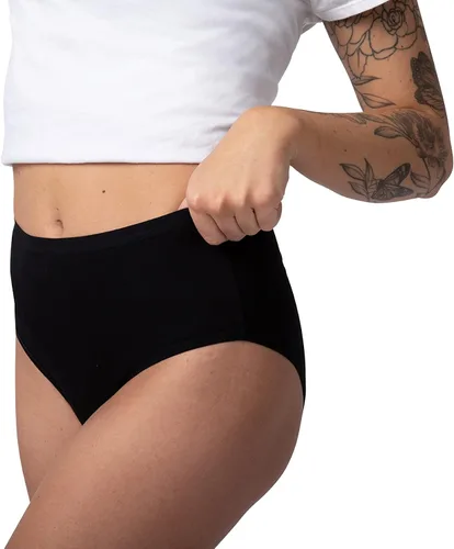 Vista 4 de Ropa interior de cintura alta para mujer, calzoncillos transpirables para mujer