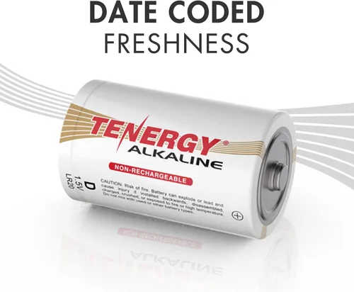 Vista 4 de Tenergy Paquete de 96 baterías alcalinas de 1.5 V, 24 pilas D, 24 pilas C, 48 pilas AA no recargables, para relojes, controles remotos, juguetes