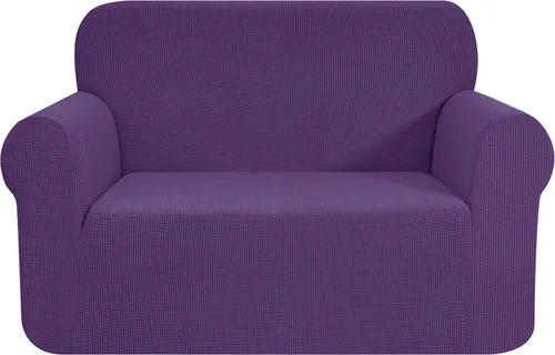 Vista 93 de CHUN YI - Funda elástica de 1 pieza para sillón grande, funda protectora suave de Jacquard con elastano, detalle de cuadros y parte inferior