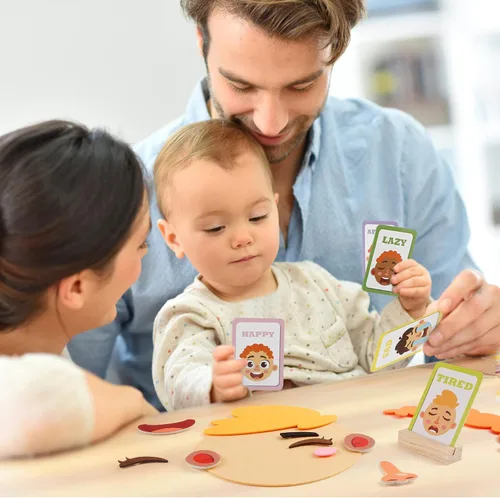 Vista 5 de PP OPOUNT Social Emotional Learning Toy, Funny Faces