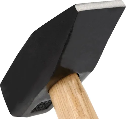 Vista 3 de Martillo de cruz de 3 libras, martillo de herrero de 3 libras con mango de madera para metalurgia, maquinistas e ingenieros