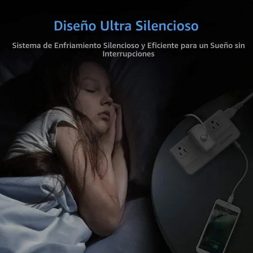 Vista 5 de Convertidor de voltaje de 220 V a 110 V, convertidor de viaje adecuado para Reino Unido/AU/US/UE