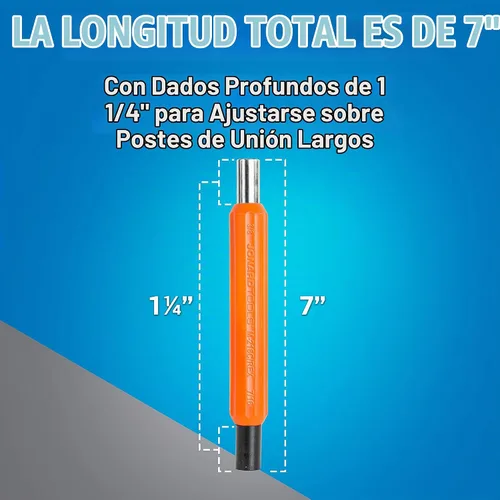 Vista 5 de Jonard Tools, M-216C/REX, Llave para latas, Casquillo exterior redondo