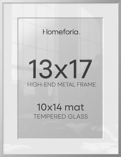 Vista 25 de Homeforia Marco de póster A0 plateado, de metal de gama alta A0, marco de fotos grande plateado con paspartú A1 para fotos, marcos de 33.1 x 46.8