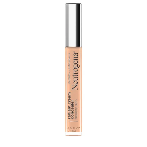 Vista 26 de Neutrogena Corrector de crema iluminadora radiante de piel saludable con péptidos y vitamina E antioxidante, crema correctora perfeccionadora