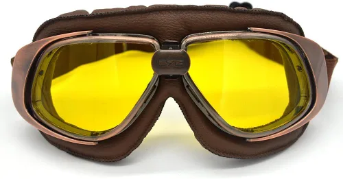 Vista 14 de Gafas vintage retro estilo piloto motocicleta Cruiser Scooter