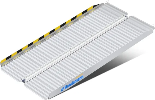 Vista 14 de Ruedamann Rampa para silla de ruedas de 2 pies, rampa portátil para silla de ruedas para la entrada del hogar, diseño más ancho, rampas plegables