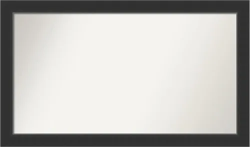 Vista 359 de Amanti Art Espejo personalizado, espejo de baño negro Astor, espejo de pared o espejo de tocador de baño sobre el fregadero (25 x 25 pulgadas)