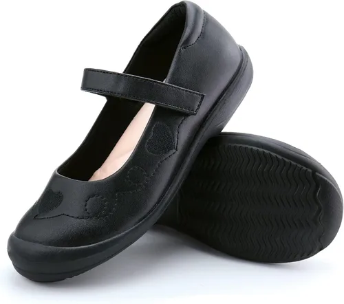 Vista 6 de firelli Zapatos de uniforme escolar Mary Jane para niña, zapatos de vestir cómodos para niñas