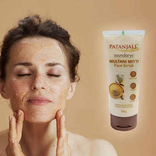 Vista 5 de Patanjali Saundarya Multani Mitti Exfoliante facial 3.38 fl oz