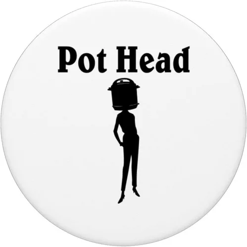 Vista 3 de Instant Pot Head Funny PopSockets PopGrip intercambiable