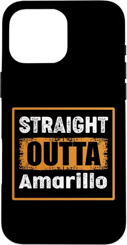 Vista 19 de Straight Outta Amarillo Texas USA Retro Distressed Vintage Case for iPhone 17